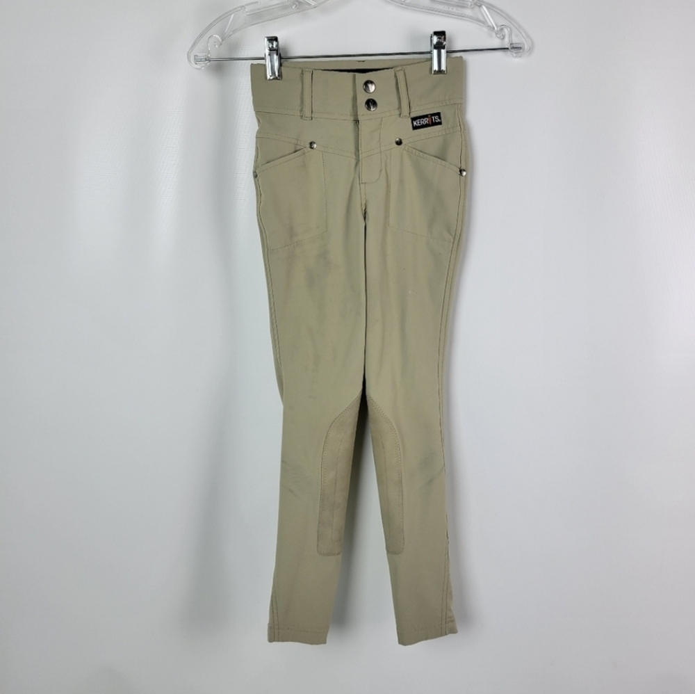 KERRITS Crossover II Knee Patch BREECHES Girls Sz Small - Picture 2 of 10